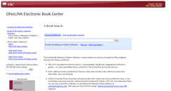 Desktop Screenshot of ebooks.ohiolink.edu