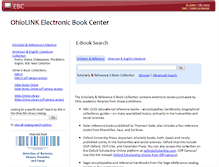 Tablet Screenshot of ebooks.ohiolink.edu
